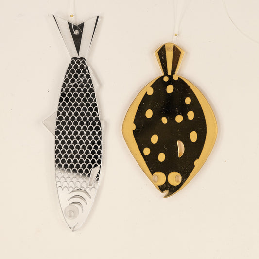 Lille rødspætte og stor sild